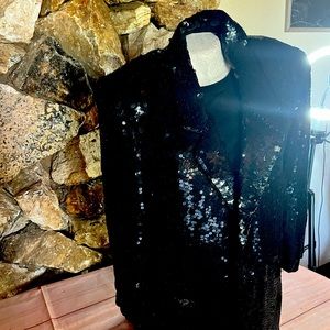 Candlelight black sequenced blazer